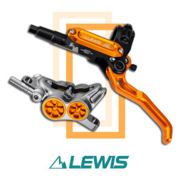 hydraulická kotúčová brzda Lewis AE Axiálny valec 4-piestová