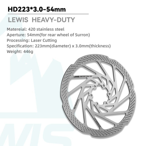 Brzdový kotúč Lewis HEAVY DUTY 223 mm s hrúbkou 3,0 mm pre zadné koleso Surron Light Bee