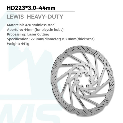 Brzdový kotúč Lewis HEAVY DUTY 223 mm s hrúbkou 3,0 mm pre predné koleso